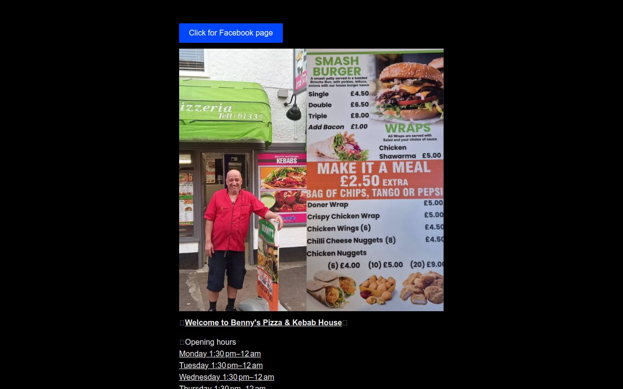 Benny's Pizza & Kebab House
